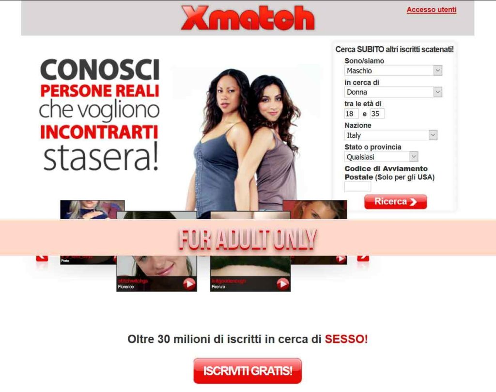 Xmatch incontri