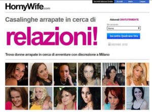 HornyWife sito di incontri per casalinghe